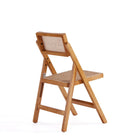 Manhattan Comfort Pullman 18.11" Industry Chic Dining Folding Chair - Nature - Set of 2-Delivered to you Fully Assembled! No Assembly Required