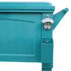 Permasteel 80 Quart Furniture Style Patio Cooler - Teal-Dual Lid for Easy Access
