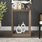 Hudson&Canal Osmond 22"W Console Table - Antiqued Grey Oak-Features easy assembly
