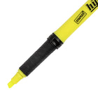 Staples Hype! Gripped Pen-Style Highlighters - Chisel Tip - Yellow - 12 Pack-Rubberized grip for comfort