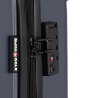 Swiss Gear Hardside Spinner Carry On Luggage - Navy-Large split-case interior with elastic compression straps to keep clothes secure and wrinkle-free