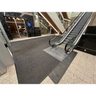 Edgewood Purcell Heavy Traffic Indoor Nylon Carpet Mat - 6' 6" W x 10' L - Charcoal with Black Edging -Polyamide (pa6) tufted level loop pile with vinyl PVC backing