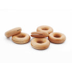 Minimal Wooden Donut Clip - Light Wood - 12 Pack-Diameter: 70mm / 2.75 in