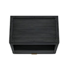 Manhattan Comfort Evelyn 32" Modern 1-Drawer Nightstand - Charcoal Grey-30 Day Limited Manufacturer's Warranty