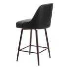 Zuo Keppel Swivel Counter Stool - Black/Bronze-6