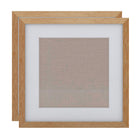 Decent Living Solid Wooden Picture Frame - 16" x 16" - Golden Teak - 2 Pack-Material: 100% Natural Solid Wood (Okan / Teak)