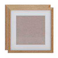 Decent Living Solid Wooden Picture Frame - 16" x 16" - Golden Teak - 2 Pack-Material: 100% Natural Solid Wood (Okan / Teak)
