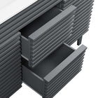 Modway Render 48" Double Sink Bathroom Vanity - Grey/White-10