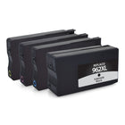Staples 3JA03AN/3JA00AN/3JA01AN/3JA02AN HP 962XL Remanufactured Inkjet Cartridges - High Yield - Black, Cyan, Magenta, Yellow - 4 Pack-Compatible with: HP OfficeJet Pro 9010, 9010e, 9015, 9016, 9018e, 9019e, 9025, 9025e (HP 962XL) 