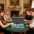 Soozier 300-Piece Poker Chips Set with Aluminium Case-The case is designed with protective corners and pads 