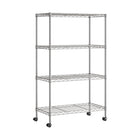 Seville Classics 4-Tier Home Storage Steel Wire Shelving - 30" L x 14" W x 48" H-Material: Metal