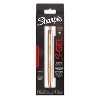 Sharpie S-Gel Copper Retractable Pen with Refill - Medium Point (0.7mm) - Black-Distinguished copper body gives pen a premium look and well-balanced feel
