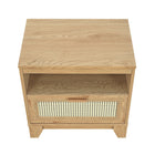 Manhattan Comfort Sheridan 21.63" Mid-Century Modern Nightstand - Nature-30 Day Limited Manufacturer's Warranty