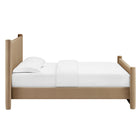 Modway Rael Performance Velvet Queen Platform Bed - Taupe-Assembly Required