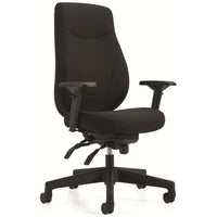 Staples Newdale High Back Heavy Duty Multi-Tilter Office Chair - Fusion Carbon Fabric - Black-High back multi-tilter chair