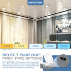 ShoppingAll Impotek 4" 5 CCT LED Recessed Ceiling Light with Junction Box - 2700K/3000K/3500K/4000K/5000K - Dimmable IC Rated ETL Energy Star Listed 9W 800LM - RCL1-9W4IN (Pack of 1)-Guaranteed Satisfaction - We stand behind our product with a 5-Year Warranty, complemented by dedicated Canadian customer support. Trust in our commitment to ensure a seamless and confident purchase