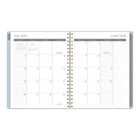 Mead 2026-2027 Dream Lines Weekly/Monthly Academic Planner - 11" H x 8-1/2" W - Grey - Bilingual-Durable hard cover in grey background featuring gold accents