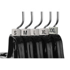 Eddie's Hang-Up Display Ltd. Mini Size Markers For Hangers - White Sizer with Black Print - Large (L) - 100 Pack-Round - Large