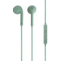 Basic Tech Wired Earbuds with Volume Control And Mic - Sage-Universal