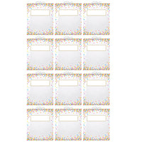 Ashley Productions Hanging Confetti Pattern Storage/Book Bag - 10.5" x 12.5" - 12 Pack-Extra strong and durable storage bags