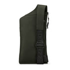 Edition22 Lockpoint Sling Bag - Khaki-Interior features multiple pockets, device slip pockets, and a zippered pocket
