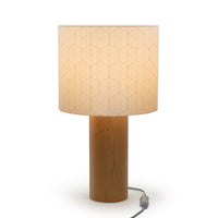 Decent Living Wooden Maple Table Lamp - Kumiko Pattern 1-Made in Canada with local premium Canadian maple.