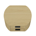 Manhattan Comfort Olivia 26.5" Modern Nightstand 2-Piece Set - Natural Oak/Black-20.7" L x 26.5" W x 21.1" H
