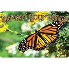 Ashley Productions The Original Fun Mat Welcome Mat - 15.5" x 23.5" - Spread Your Wings Butterfly Welcome-Measurement & Design: The Spread Your Wings Butterfly Welcome Mat measures 15.5" x 23.5".