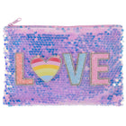 Merangue Flat Sequin Love Pouch-Shimmering sequins