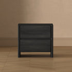 Manhattan Comfort Linda 24" Modern 2-Drawer Nightstand Set - Charcoal Grey-10