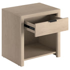 Hudson&Canal Clara 24" Rectangular Nightstand - Alder White-Clean with a soft, dry cloth and no harsh chemicals or abrasive cleaning materials