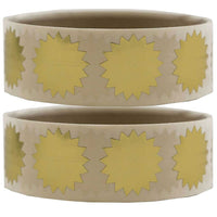 JAM Paper Round Circle Label Wafer Seals with Serrated Edges, 3/4, Gold, 2 packs of 100 (2263765g)-Gold