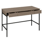 Hudson&Canal Nolan 48" Writing Desk - Antiqued Grey Oak-Clean with a soft, dry cloth and no harsh chemicals or abrasive cleaning materials
