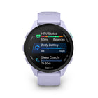 Garmin Forerunner 70 Smartwatch - Cool Lavender-Garmin coach adaptive training plans help you achieve your event, milestone, or fitness goals with training plans ranging from beginner-friendly run-walk sessions to intense experienced-level workouts that adapt daily based on your recovery and health metrics