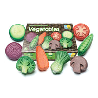 Yellow Door Vegetable Sensory Play Stones 8-Piece Set-Sturdy vegetable stones offer the perfect ingredients for creative cookery in the mud kitchen