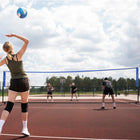 Soozier Portable Badminton Net-Strong metal frame resists rust
