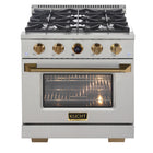 Kucht 30" KXP Series Dual Fuel Range Natural Gas - Stainless Steel/Gold-New Kucht Horus Digital Dial Thermostat