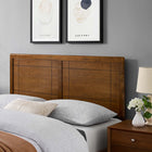 Modway Archie Wood King Headboard - Walnut-Rubberwood and MDF Veneer