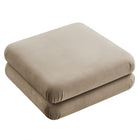 Modway Jubilee Modular Performance Velvet Ottoman - Taupe-7