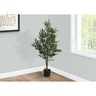 Monarch Specialties 47" Artificial Indoor Acacia Tree - Floor - Black Pot-660 adjustable, rich green leaves create a lifelike appearance