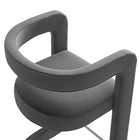 Modway Winslow Performance Velvet Bar Stool - Storm Gray-8