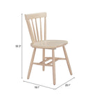 Zuo Tyce Dining Chair - Natural - Set of 2-6