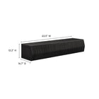Modway Vaughn 64" Wall Mount TV Stand - Black-Laminate Finish