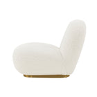 Manhattan Comfort Edina 28.74" Modern Boucle Upholstered Accent Chair - White - 2 Pack-Inner Seat Depth: 22.64 in. Seat Height: 14.57 in. Inner Seat Width: 28.74 in