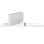 Davis Group Easyview Premium 11" x 17" Spreadsheet Binder - Angle D Ring - Customizable - 2" - White - 2 Pack-2"