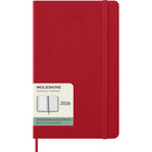 Moleskine 2026 Classic 12-Month Hard Cover Weekly Planner - 5" x 8.25" - Scarlet Red-Dated From January To December 2026