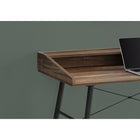 Monarch Specialties 7538 48" Computer Desk - Brown Reclaimed Wood/Black Metal-Finished on all sides for flexible placement anywhere in a home office