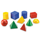 Learning Resources Large Geometric Plastic Shapes - 10 Pieces -Size: 3"
