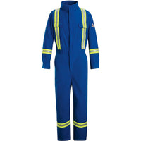 Bulwark, Flame-Resistant Premium Coveralls With Reflective Trim (SED787)-Arc Flash PPE Category Level 2