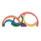 TickiT Wooden Rainbow Architect Arches - Set of 7-Encourage early STEM skills and open-ended play through construction, patterning, sequencing and role play with these rainbow arches